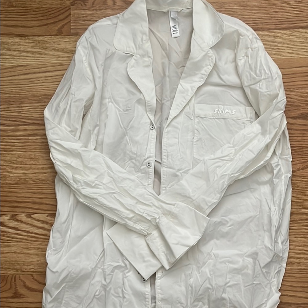 SKIMS Cotton Poplin Sleep Shirt